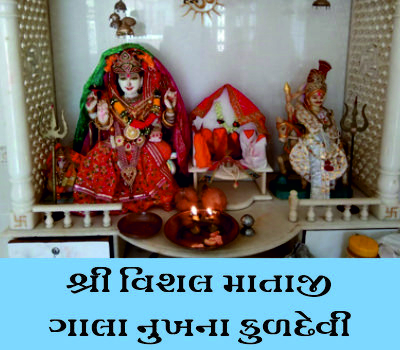 પૂજય કુળદેવી શ્રી વિશાલ માતાજીને તમતા ગાલા નુખતા ભાવિકોની